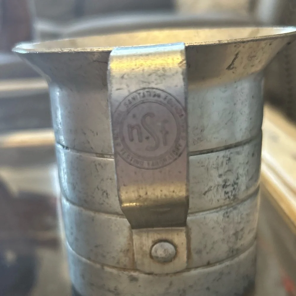 50%offw❤️ Farmhouse Aluminum 1 Cup Measuring Cup Mug w/handle lines NSF